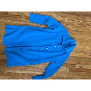 Talbots size medium long awesome blue color cardigan